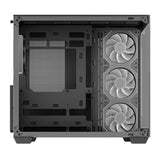 DeepCool CG530 4F ATX Case, Tempered Glass,4 Pre-Instaled Fans, USB3.0×2、Gen2 Type-C x1、Audio/Mic×1, Cable,  Supports Rear Connector