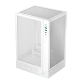 DeepCool CH170 DIGITAL WHT ITX Case, Digital Status Display, Extremely portable size, Abundant Airflow Ventilation, Mesh panels, Full sized air cooler