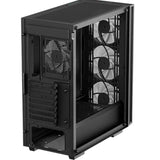 DeepCool R-MATREXX55-BCAGA4-G-4, ATX Case, MESH V4 C, Full Tempered Glass Side Panel, Front Top USB3.0, Type-C, Pre-Installed 3×140mm ARGB PWM Fans, 1×120mm ARGB, 1 Year Warranty