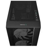 DeepCool R-MATREXX55-BCAGA4-G-4, ATX Case, MESH V4 C, Full Tempered Glass Side Panel, Front Top USB3.0, Type-C, Pre-Installed 3×140mm ARGB PWM Fans, 1×120mm ARGB, 1 Year Warranty