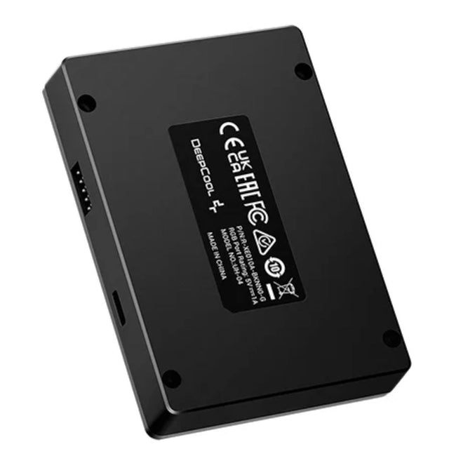 DeepCool UH-04 9-Pin USB 2.0 Hub, Magnet & Screw Fixation, USB2.0-9PIN×1,USB Type-C×1,USB2.0-9PIN×4