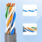 8Ware 350m CAT6A Ethernet 24AWG 30V LAN Cable Roll Bare Copper Twisted Core PVC Jacket on Reel Box Blue >305m