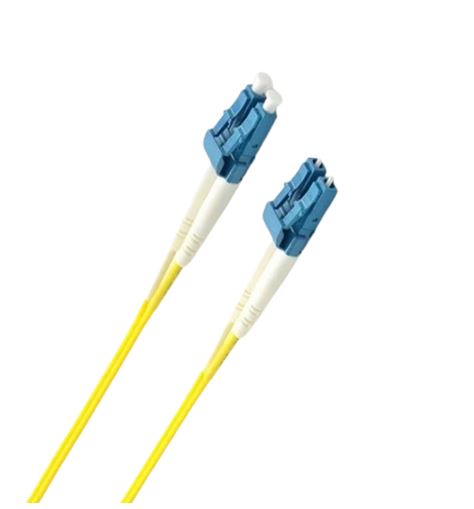8ware Fibre UPC LC-LC Singlemode Dual-core Optic Duplex Armored Low smoke zero halogen (LSZH) cable Yellow 3M