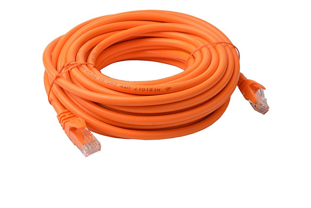 8Ware CAT6A Cable 10m - Orange Color RJ45 Ethernet Network LAN UTP Patch Cord Snagless