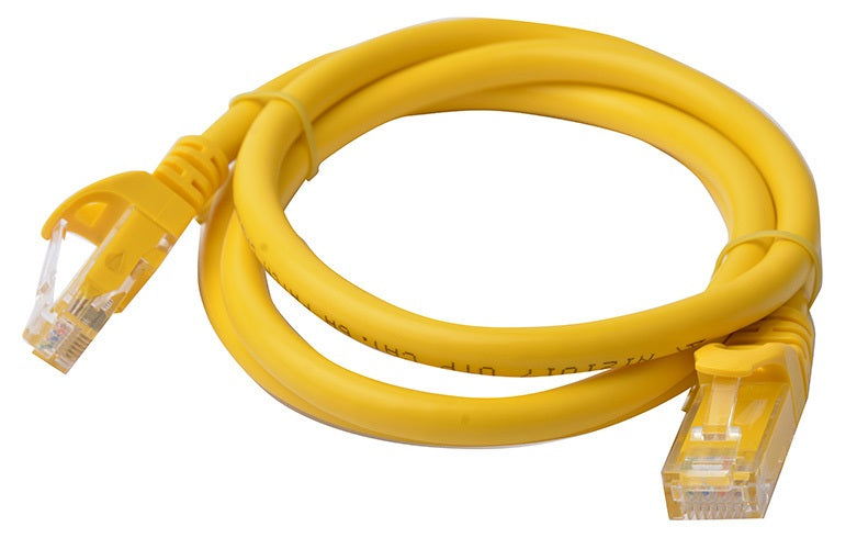 8Ware CAT6A Cable 1m - Yellow Color RJ45 Ethernet Network LAN UTP Patch Cord Snagless