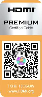 8Ware Premium HDMI Certified Cable 0.5m (50cm) Male to Male - 4Kx2K @ 60Hz (2160p)