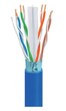 Astrotek CAT6 FTP Cable 305m Roll - Blue Full 0.55mm Copper Solid Wire Ethernet LAN Network 23AWG 0.55cu Solid 2x4p PVC Jacket