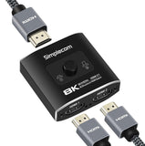 Simplecom CM302V2 Bi-Directional 2 Way HDMI 2.1 Switch Selector 8K