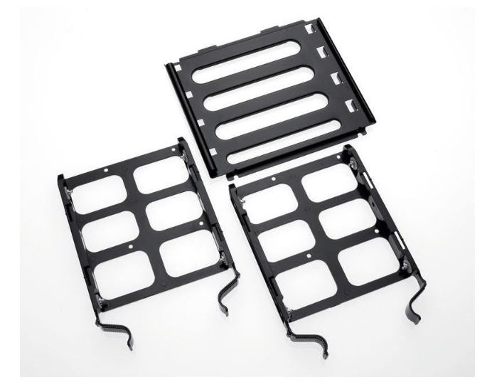 Corsair HDD upgrade kit with 3x hard drive trays and secondary hard drive cage parts