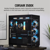 Corsair 3500X Mid-Tower PC Case, Black