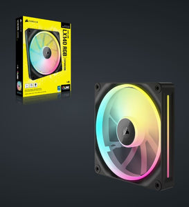 Corsair iCUE LINK LX140 RGB 140mm PWM Single Fan Expansion FAN SIZE 140mm x 25mm LED Color RGB FIVE-YEAR WARRANTY