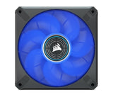 Corsair ML ELITE Series, ML120 LED ELITE WHITE, 120mm Magnetic Levitation Blue LED Fan with AirGuide, Single Pack(LS)
