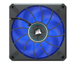 Corsair ML ELITE Series, ML120 LED ELITE WHITE, 120mm Magnetic Levitation Blue LED Fan with AirGuide, Single Pack(LS)