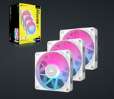 Corsair RX120 RGB iCUE LINK RX120 RGB 120mm PWM Fan Triple Starter Kit - White