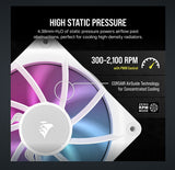 Corsair RX120 RGB iCUE LINK RX120 RGB 120mm PWM Single Fan Expansion - White