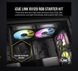 Corsair RX120 RGB iCUE LINK RX120 RGB 120mm PWM Fan Triple Starter Kit