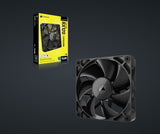 Corsair RX120  iCUE LINK  120mm PWM Single Fan Expansion. Black Fan - Glass fiber-reinforced LCP fan blades