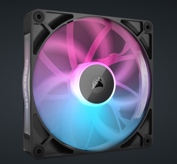 Corsair RX140 RGB Black, Single Fan PWM. AirGuide Magnetic Bearing. High Airflow and Efficient. Case Black Fan