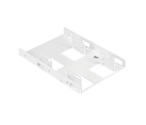 Corsair Dual Corsair 2.5" to 3.5" HDD SSD Mounting Bracket Adapter Rack Dock Tray Hard Drive Bay for Desktop Computer PC Case White (LS)