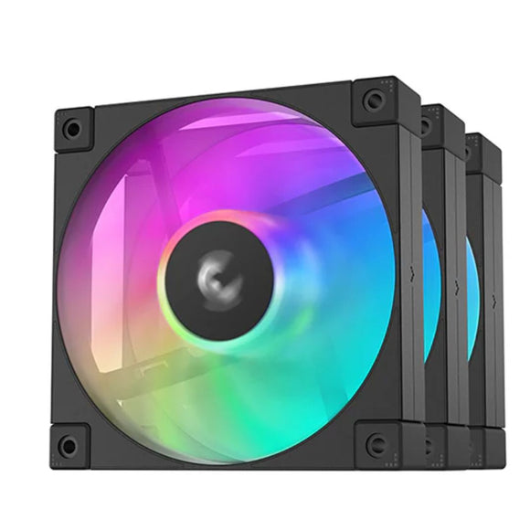 DeepCool FD12 ARGB 3 in 1 (3-Pack) Performance 120mm Case Fans, 4-pin PWM, 400~2050 RPM, Hydro Bearing, Addressable RGB LED