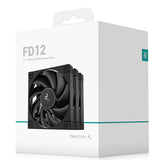 DeepCool FD12 3 in 1 (3-Pack)Performance 120mm Case Fans, 4-pin PWM, 400~2050 RPM, Hydro Bearing