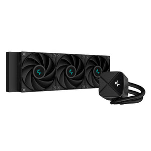 DeepCool LS720S, Zero Dark Liquid CPU Cooler, 360mm Radiator, 3x 120mm Fans, Compatible with Intel LGA 1700, 1200, 1151, 1150, 1155, AMD AM5, AM4, 5 Year Warranty