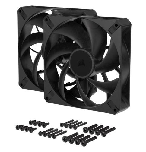 Corsair RS140 MAX 140mm PWM Thick Fans - Dual Pack Speed 1600 RPM  FAN SIZE 140mm x 30mm Fan Warranty 5 Year