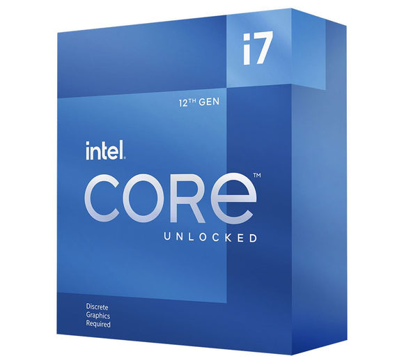 Intel i7 12700KF CPU 3.6GHz (5.0GHz Turbo) 12th Gen LGA1700 12-Cores 20-Threads 25MB 125W Graphic Card Required Unlocked Retail Box Alder Lake no Fan