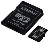 (LS) Kingston 32GB MicroSD SDHC SDXC Class10 UHS-I Memory Card 100MB/s Read 10MB/s Write with SD adaptor >16GB FMS-MSDUL4-32G