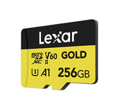 Lexar  FMLSD-GOLD-256GB up to 280MB/s read, up to 180MB/s write 10, A1, V60, FULL-HD & 4K Video