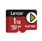 Lexar PLAY PRO microSDXC™ Express Card 1TB, microSDXC, high performance, microSD Express, up to 900MB/s read and 600MB/s write