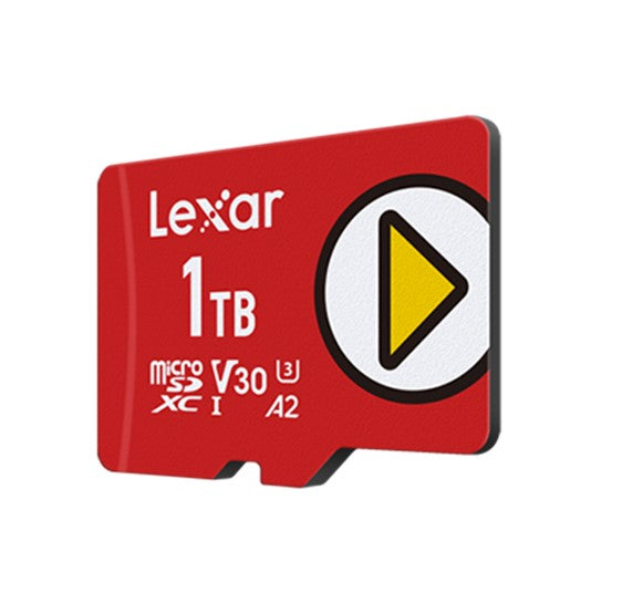 Lexar PLAY microSDXC™ UHS-I Card 1TB – up to 160MB/s read, up to 100MB/s write 1 High-speed performance for gaming devices featureA1/A2 class wide ran