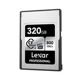 Lexar Professional  CFexpress ™Type  A  card Silver series 320GB -- CFexpress Type A Professional Silver Series, up to 800MB/s read, 700MB/s write