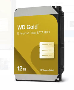Western Digital Gold 12TB 3.5" Enterprise Class SATA 6 Gb/s HDD 7200 RPM Cache Size  256MB 5-Year Limited Warranty