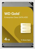 Western Digital Gold 4TB 3.5" Enterprise Class SATA 6 Gb/s HDD 7200 RPM Cache Size  256MB 5-Year Limited Warranty