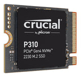 Crucial P310 1TB M.2 2230 NVMe SSD 7100/6000 MB/s 1M IOPS 220TBW 2M MTTF for MS Surface Pro Valve Steam Deck Asus Rog Ally Lenovo Legion Go MSI Claw