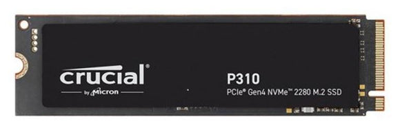 Crucial P310 1TB Gen4 2280 NVMe SSD 7100/6000 MB/s R/W 220TBW 1000K/1200K IOPS 1.5M hrs MTTF Full-Drive Encryption M.2 PCIe4 5yrs