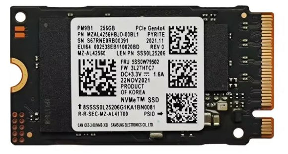 OEM 256GB Gen4 NVMe SSD 2955MB 1174MB/s R/W 200TBW 220K/300K IOPS 1.5M hrs MTTF PCIe 4 M.2 2242 Form Factor 1yr wty (not Crucial)