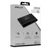 (LS) PNY CS900 480GB 2.5" SSD SATA3 515MB/s 490MB/s R/W 200TBW 99K/90K IOPS 2M hrs MTBF 3yrs wty (LS> SSD7CS900-500-RB)