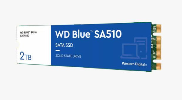 Western Digital WDS200T3B0B  WD Blue SA510 SATA SSD   2TB  M.2 2280   5-Year Limited Warranty