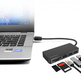 Simplecom CH368 3 Port USB 3.0 Hub with Dual Slot SD MicroSD Card Reader(LS)