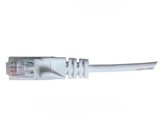 Hypertec HCAT6WH1SL, CAT6 28AWG White Patch Lead 1M Slim, 1 Year Warranty