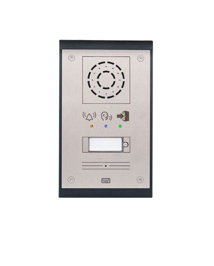 2N® IP Uni Intercom, 1 Button, 1W Speaker, Outdoor and Indoor, Fully Back-lit