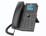 Fanvil X303-2 Wire IP Phone, 2.4-inch Color, RJ11 Interface and Supports 2-Wire Power, HD Voice, 6-Party Conferencing, 4 SIP Accounts