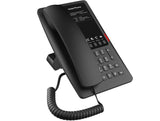 FANVIL, H4 Hotel IP Phone, Black, Cost-effective hotel IP phone, HD voice, 0/100Mbps Ethernet, and PoE, 5 programmable soft keys