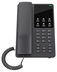 Grandstream GHP621W Desktop Hotel Phone, Built-in WiFi, Black, 2 SIP Accounts, 2 Lines, 3-way Audio Conferencing, Hearing Aid Compatibility (HAC)