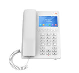 Grandstream GHP630W Desktop Hotel Phone, 3.5" Color LCD, PoE, Dual-band WiFi 6, White
