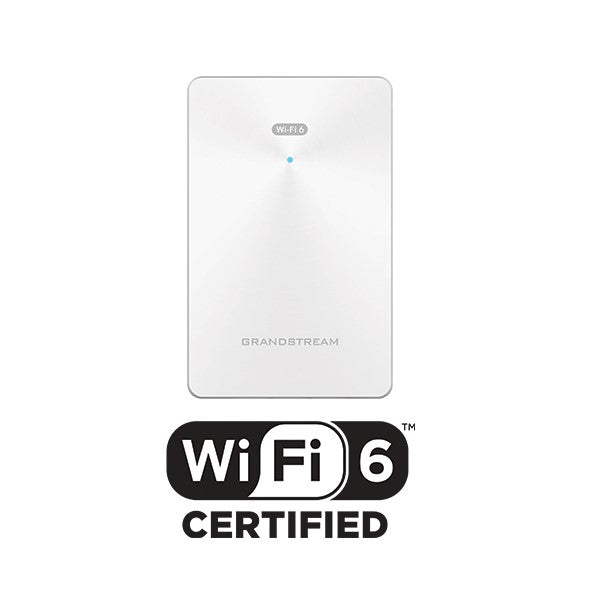 Grandstream GWN7661E GWN In-Wall Wi-Fi 6 Access Point designed for offices, hotels, homes, apartments, and more,ideal Wi-Fi AP for voice-over-Wi-Fi