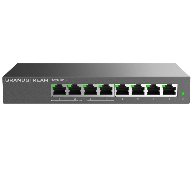 Grandstream GWN7701P Unmanaged Network PoE Switch, 8 x GigE (4 x PoE)