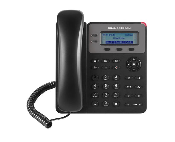 Grandstream GXP1610P 1 Line IP Phone, 1 SIP Account, PoE, no PSU, 2 Call Appearances, 3-Way Voice Conferencing, 132x48 2.95’’ LCD screen